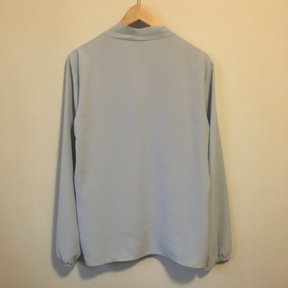 Bar III Pleated Poet Sleeve Blouse - Picture 2 of 16